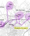 Àmbits de servei previstes del projecte Bus x tu