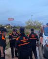 Protecció Civil fent d'observadors al simulacre Plaseqta