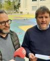 Pintada horitzontal a l'Escola Doctor Alberich i Casas