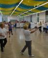 Imatge d'una sessió de gimnàstica per a gent gran aquest dilluns al Centre Cívic Ponent