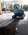 Obres al carrer de Guipúscoa