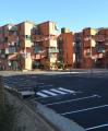 Imatge de la zona d'aparcament nova del barri Gaudí
