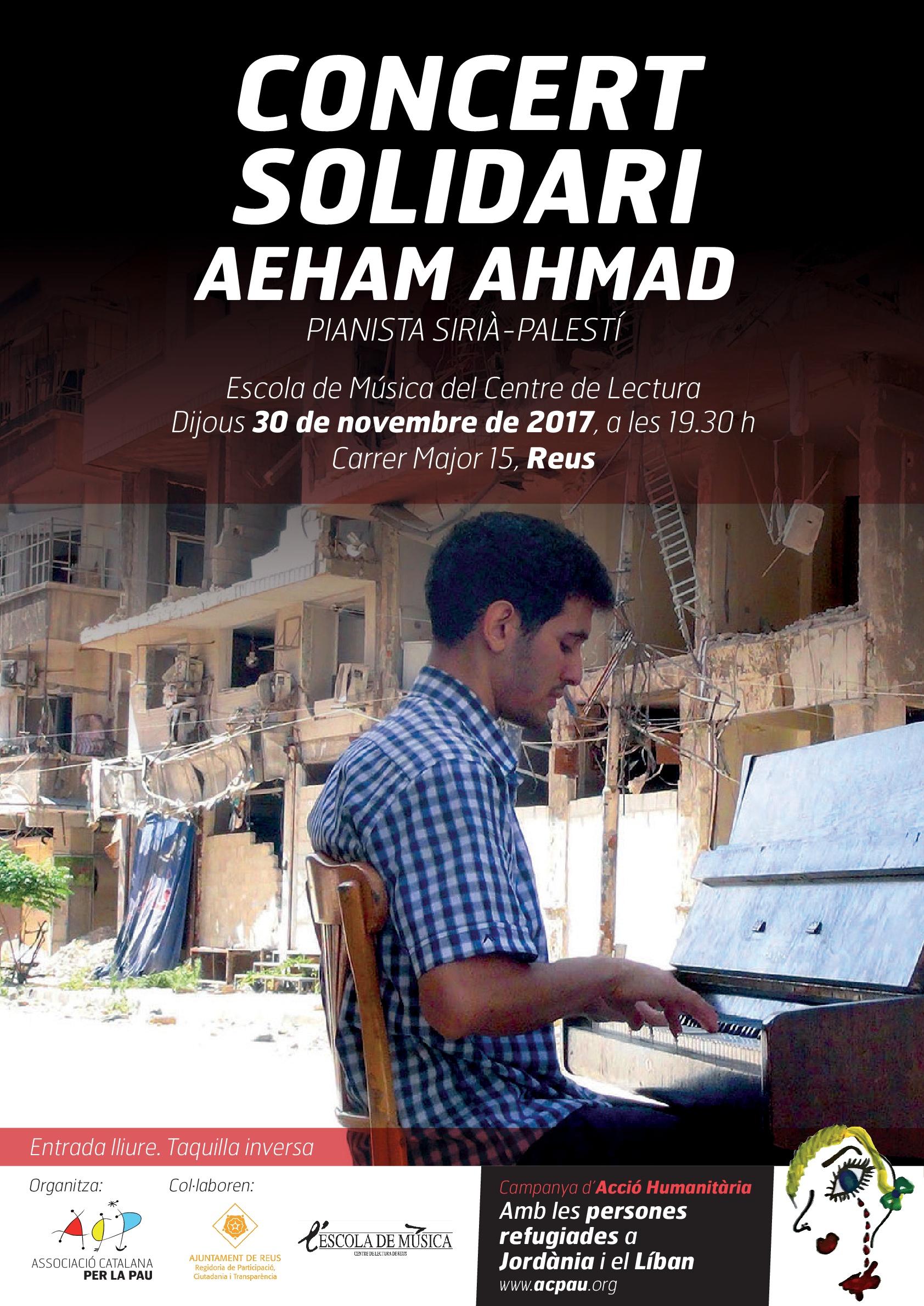 Concert Solidari del pianista sirià-palestí Aeham Ahmad