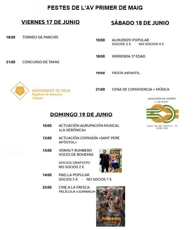 Festes de barri de l'AV Primer de Maig