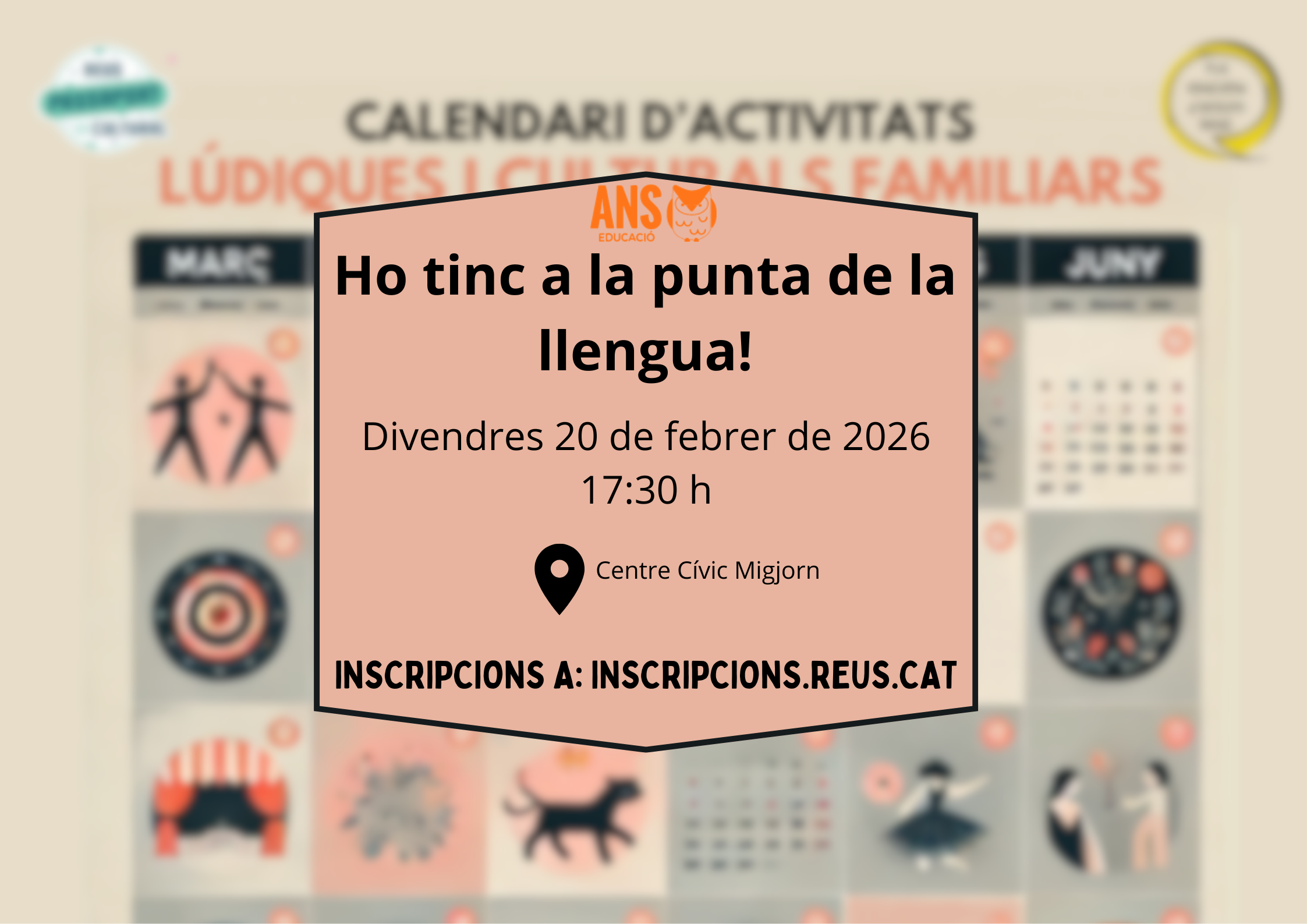 Ho tinc a la punta de la llengua!