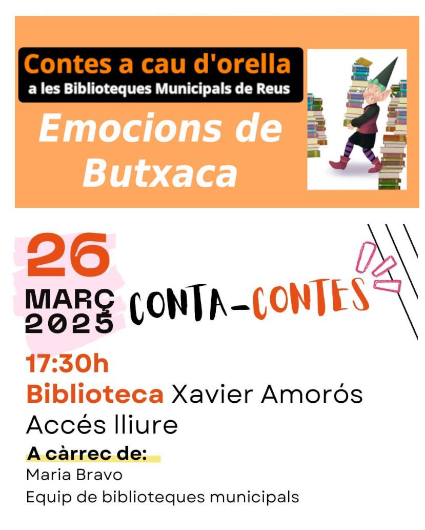 Contes a cau d'orella: EMOCIONS DE BUTXACA
