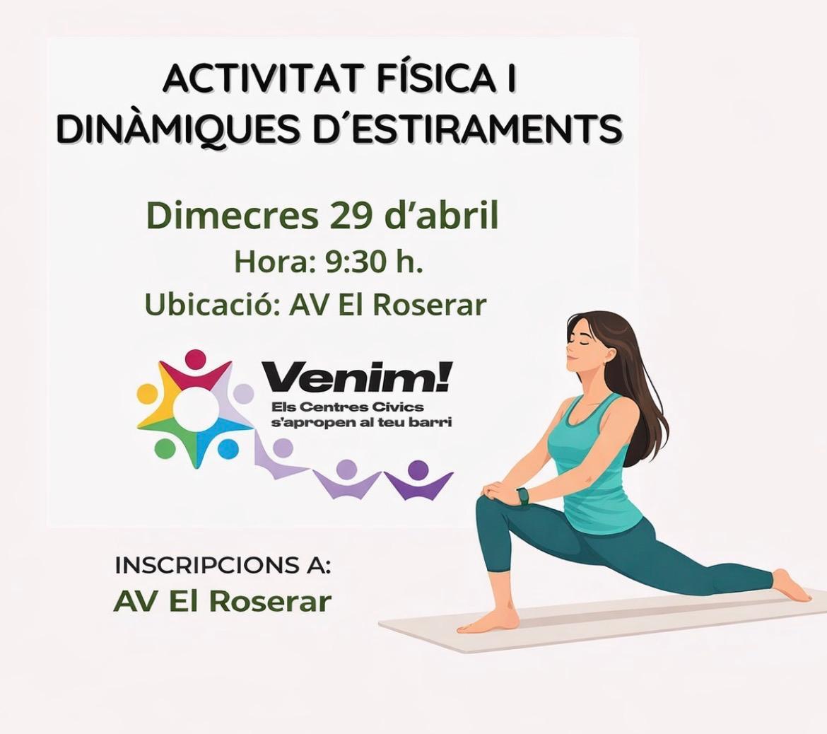 Activitat física i estiraments a l'Associació de Veïns Roserar 