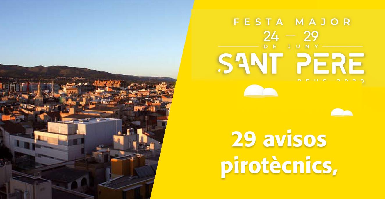 Sant Pere 2020: 29 avisos pirotècnics