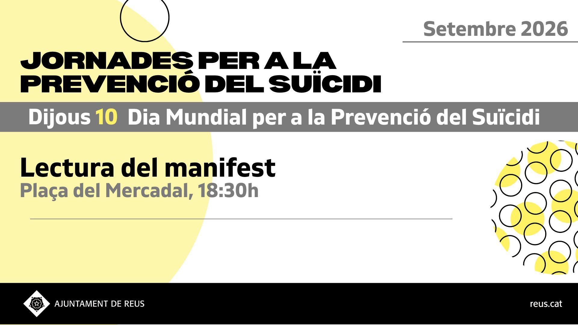 Dia Mundial per a la prevenció del suïcidi