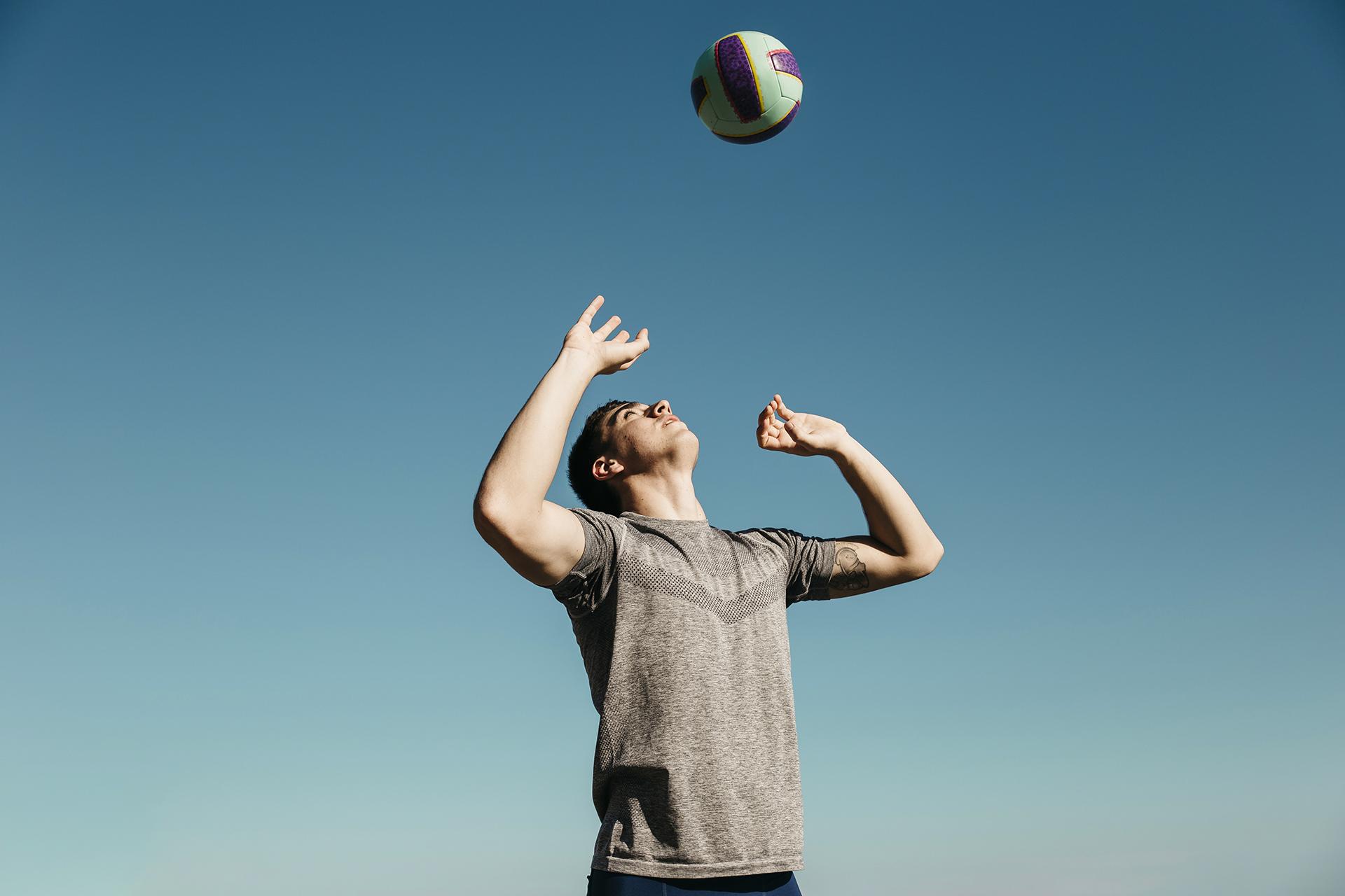 Entrenament iniciació de voleibol