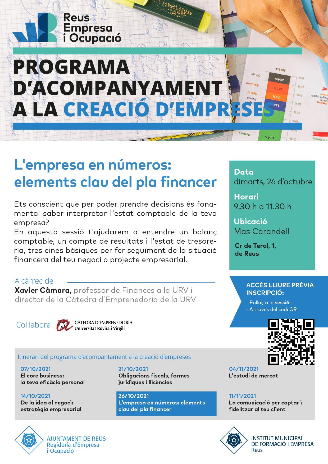 L'empresa en números: elements clau del pla financer