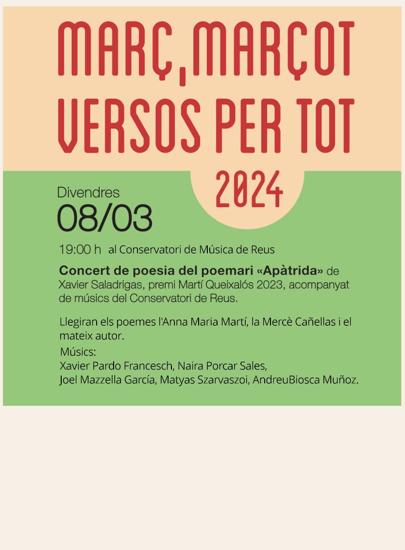 Concert de poesia del poemari 