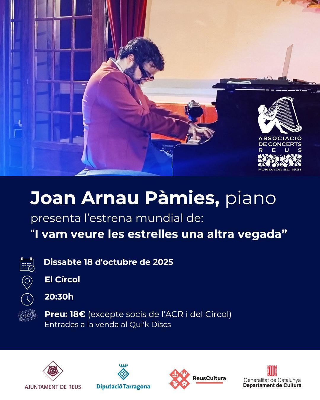 Joan Arnau Pàmies, piano