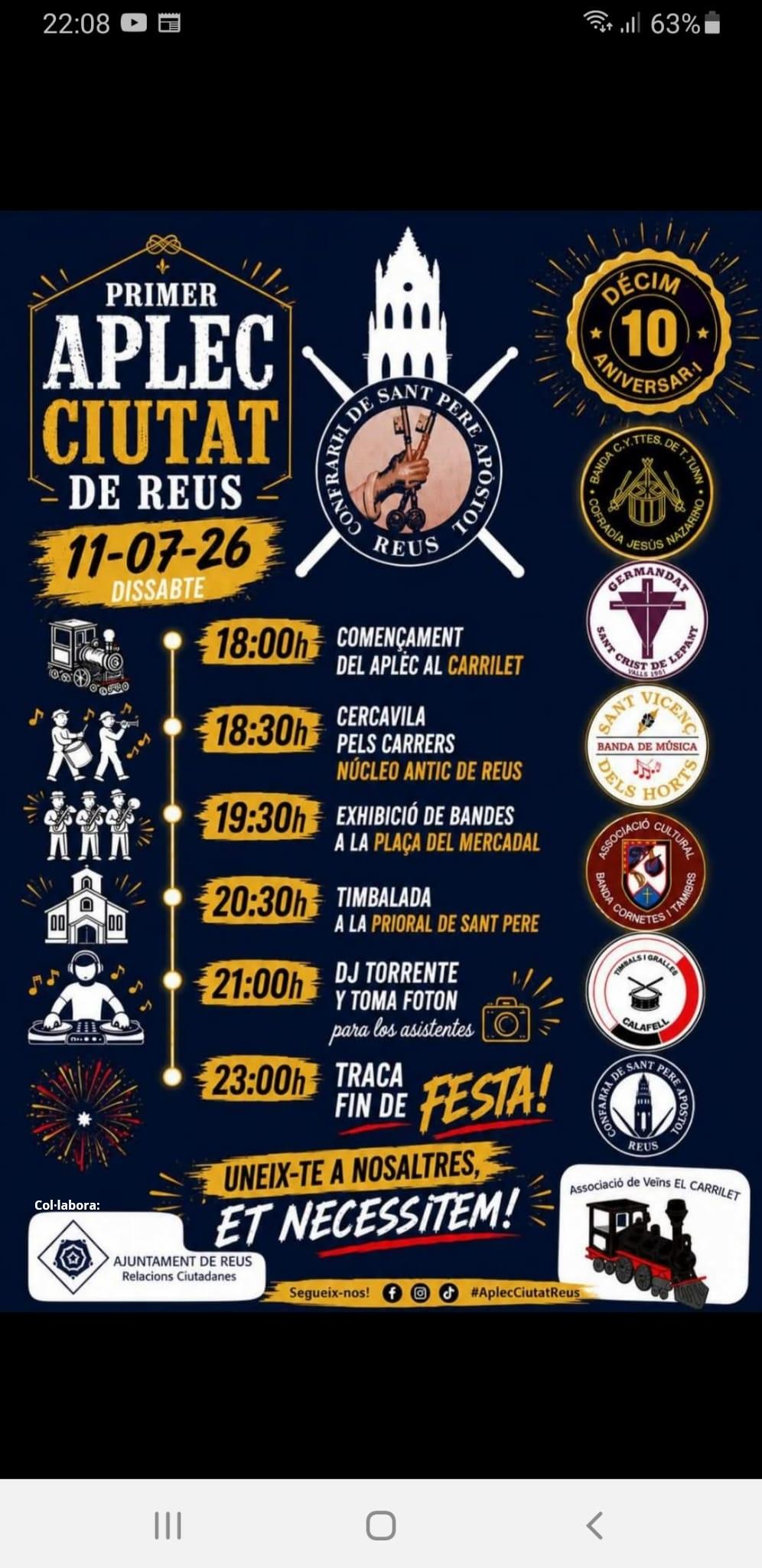 Primer Aplec Ciutat de Reus