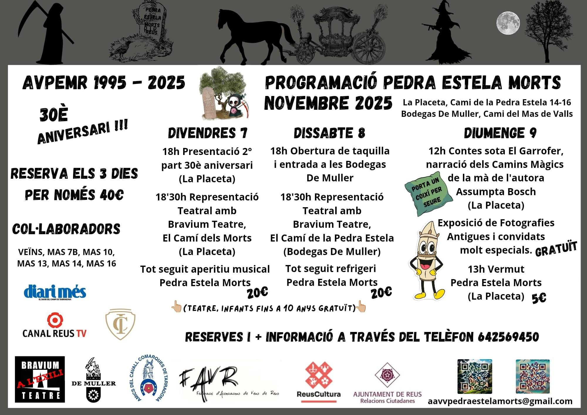 Celebració 30è aniversari Associació de Veïns  Pedra Estela MortsE