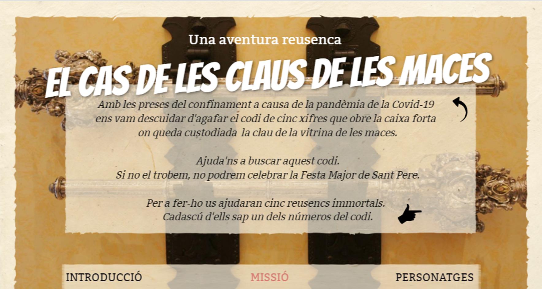 Museu de Reus: Joc en línia - Aventura reusenca