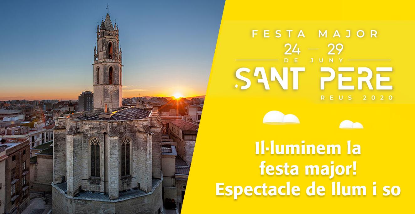 Sant Pere 2020: Al campanar, espectacle de llum i so. 