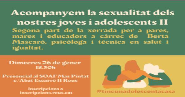 ACOMPANYEM LA SEXUALITAT DELS NOSTRES JOVES I ADOLESCENTS II