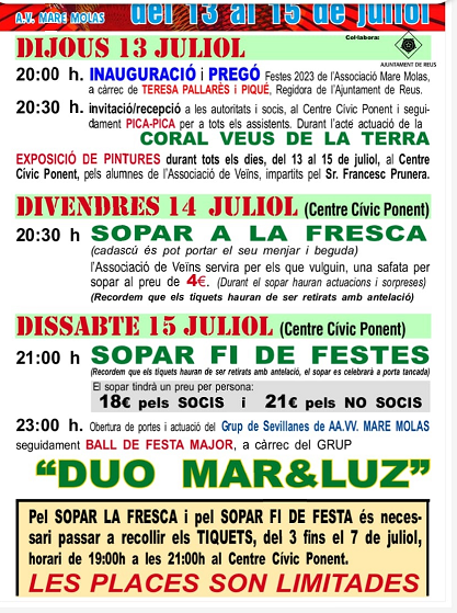 Festes del Barri Mare Molas