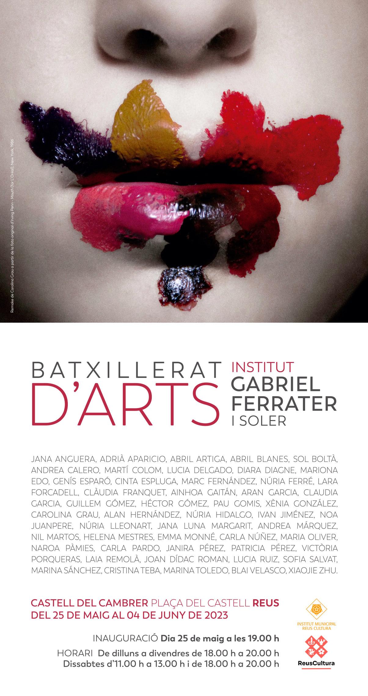 Inauguració exposició - Batxillerat d'Arts - Institut Gabriel Ferrater i Soler 