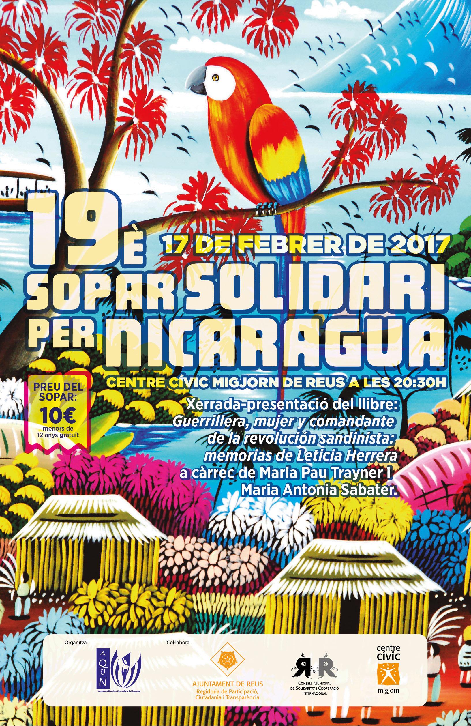19è Sopar Solidari per Nicargua