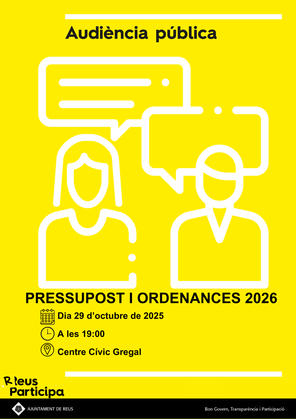 Audiència Pública del Pressupost i Ordenances 2026