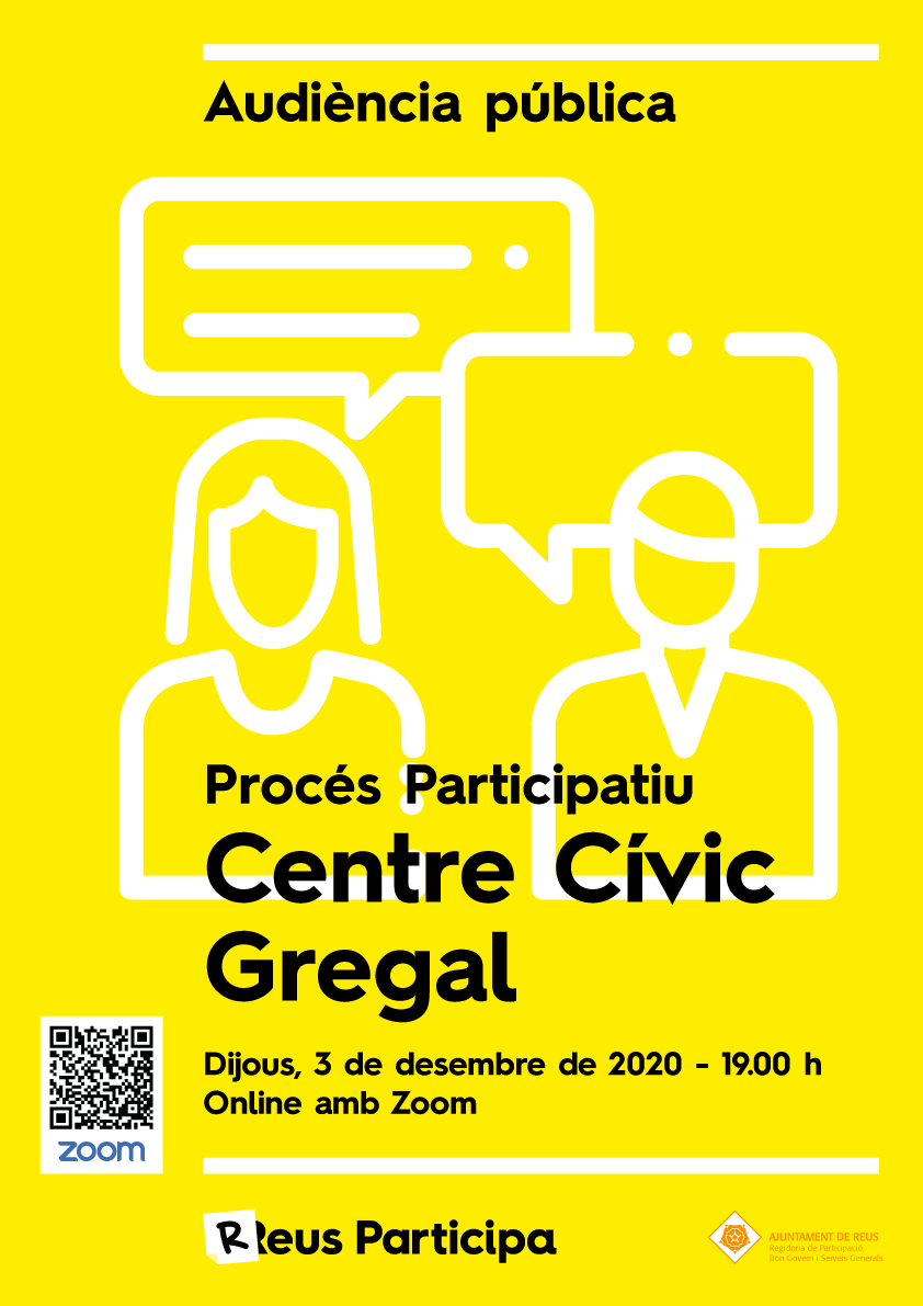 Audiència Pública procés participatiu nou Centre Cívic Gregal