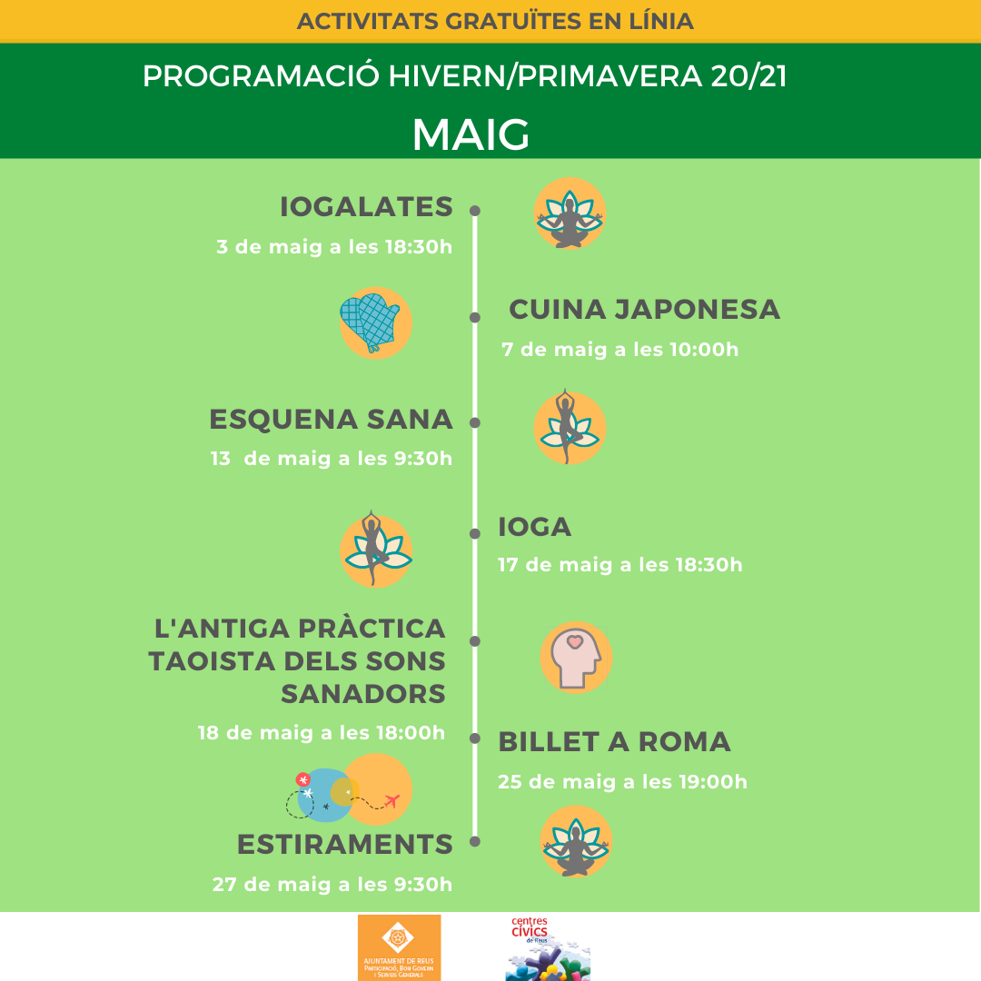 PROGRAMACIÓ MAIG CENTRES CÍVICS