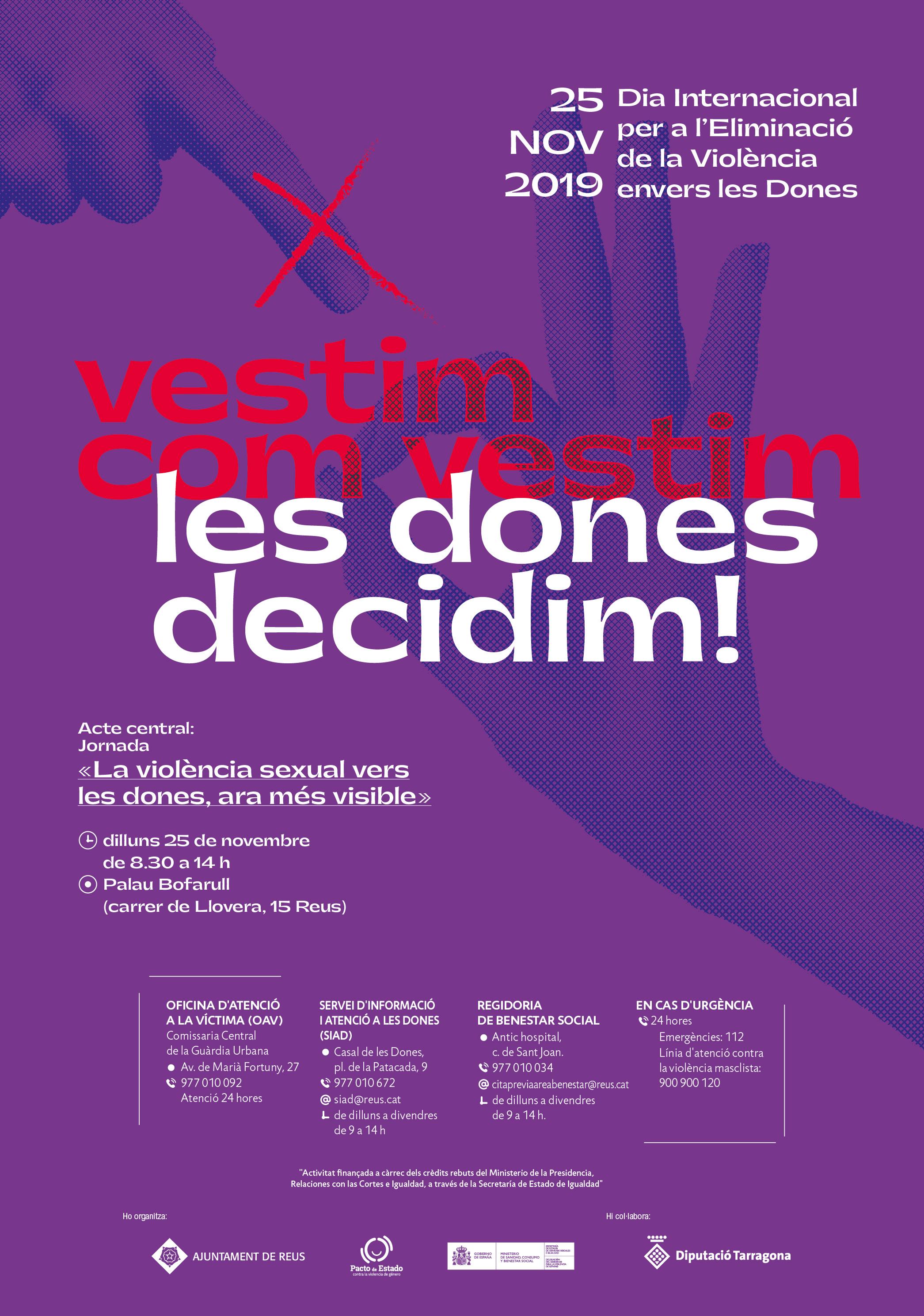Jornada “La violència sexual vers les dones, ara més visible”