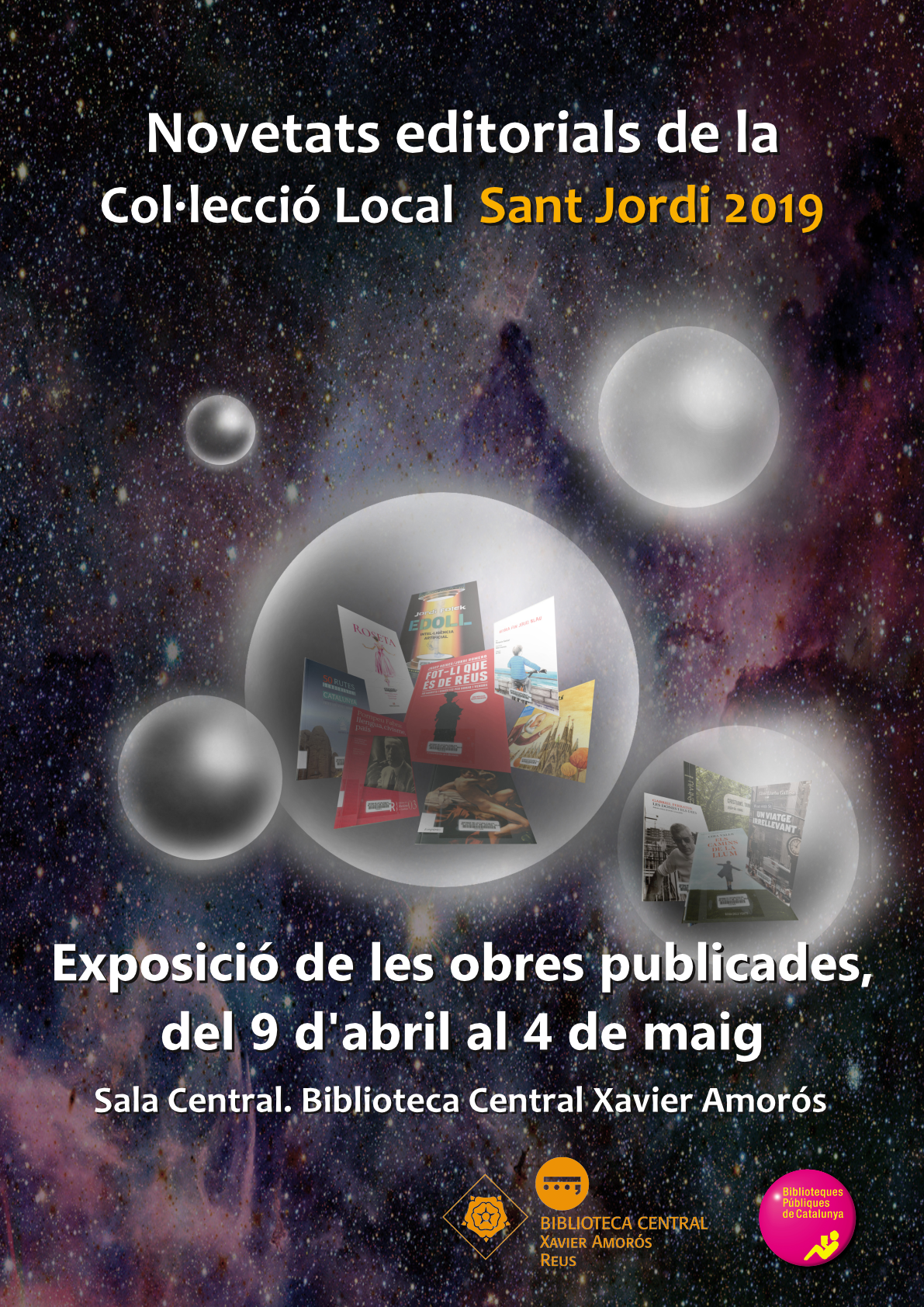 Exposició de les novetats editorials Sant Jordi 2019