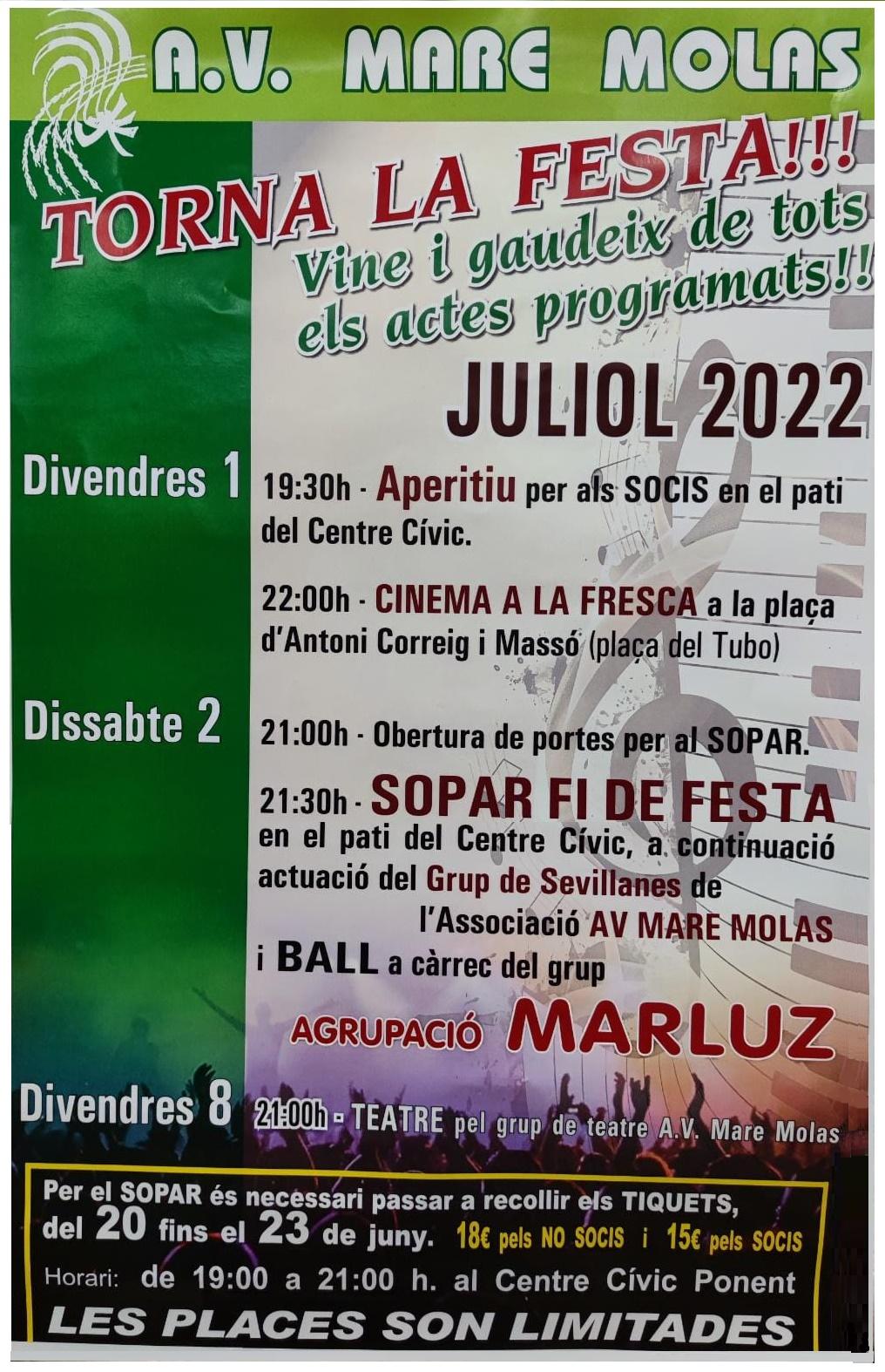 Festes del Barri Mare Molas