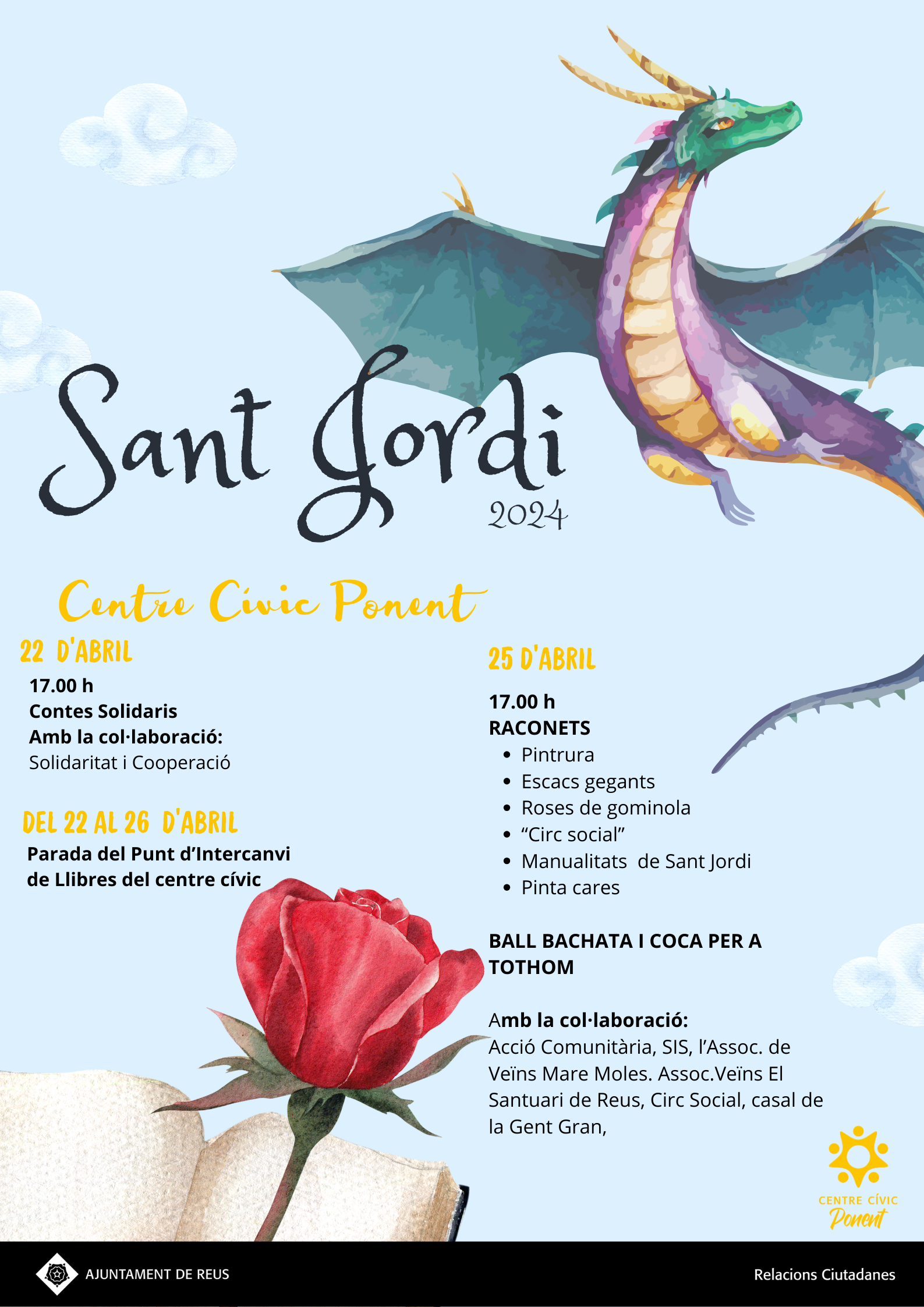 Sant Jordi en el Centro cívico PonentE