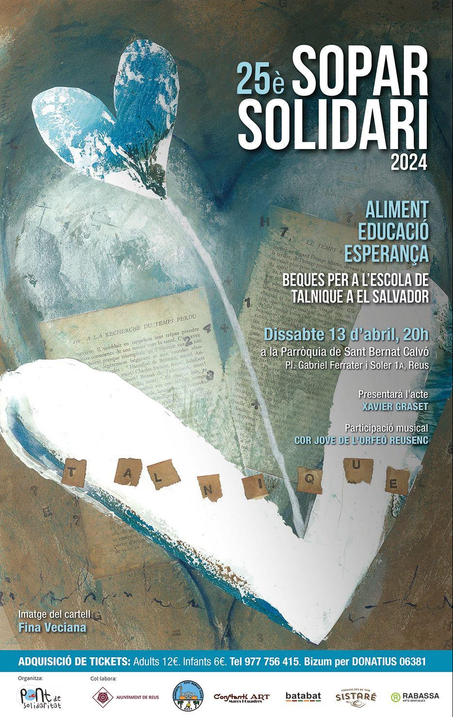 25è Sopar Solidari a la Parròquia de Sant Bernat Calvó (Plaça Gabriel Ferrater i Soler)