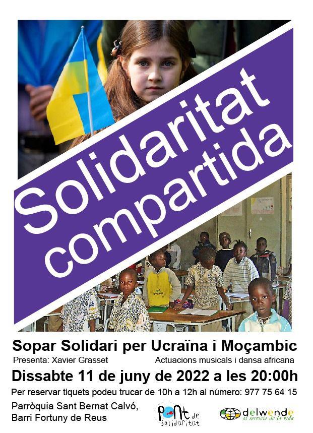 Sopar Solidari per Ucraïna i Moçambic a la parròquia de Sant Bernat Calvó