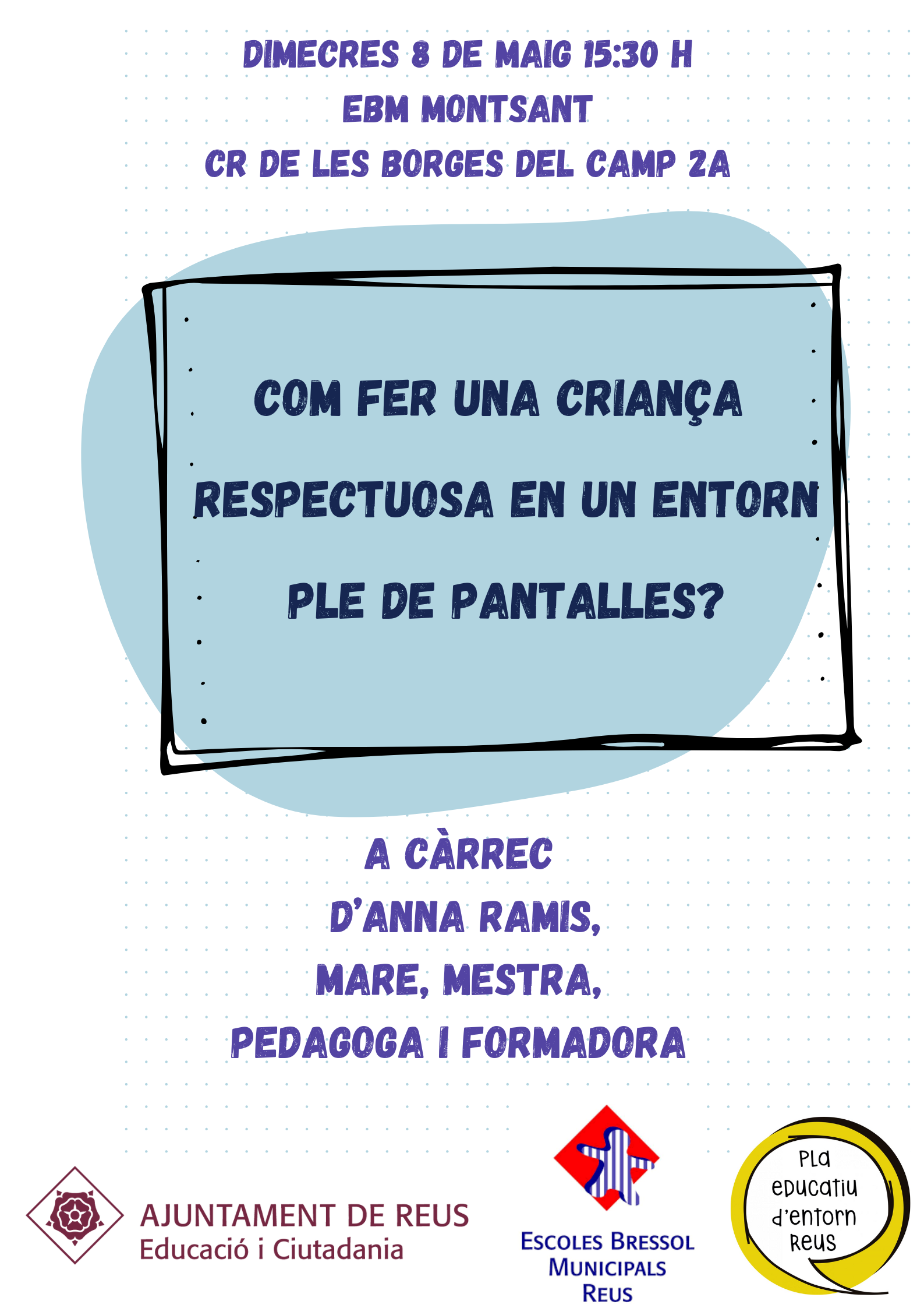 Xerrada: com fer una criança respectuosa en un entorn ple de pantalles? 