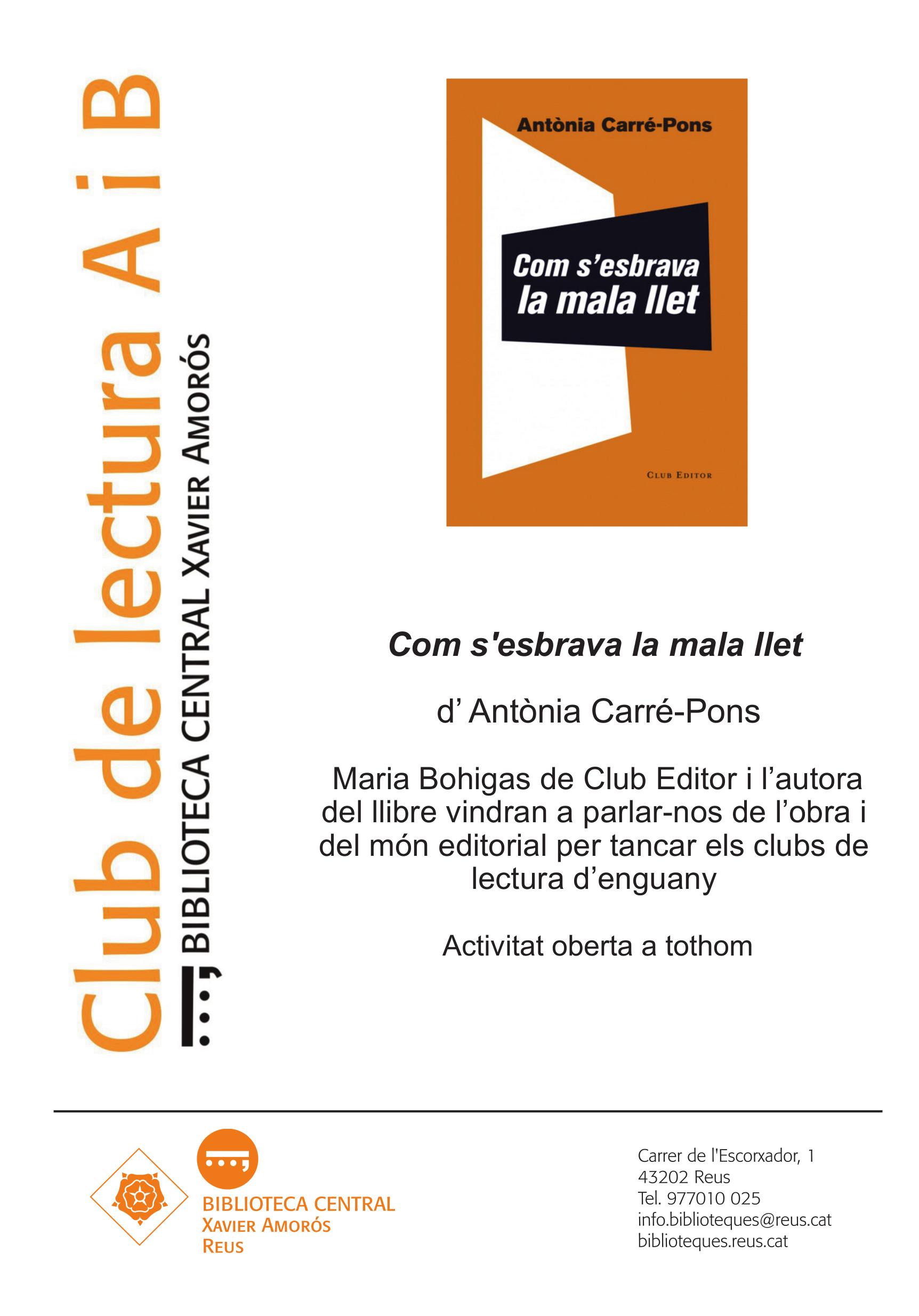 Maria Bohigas de Club Editor tanca els clubs de lectura d'enguany