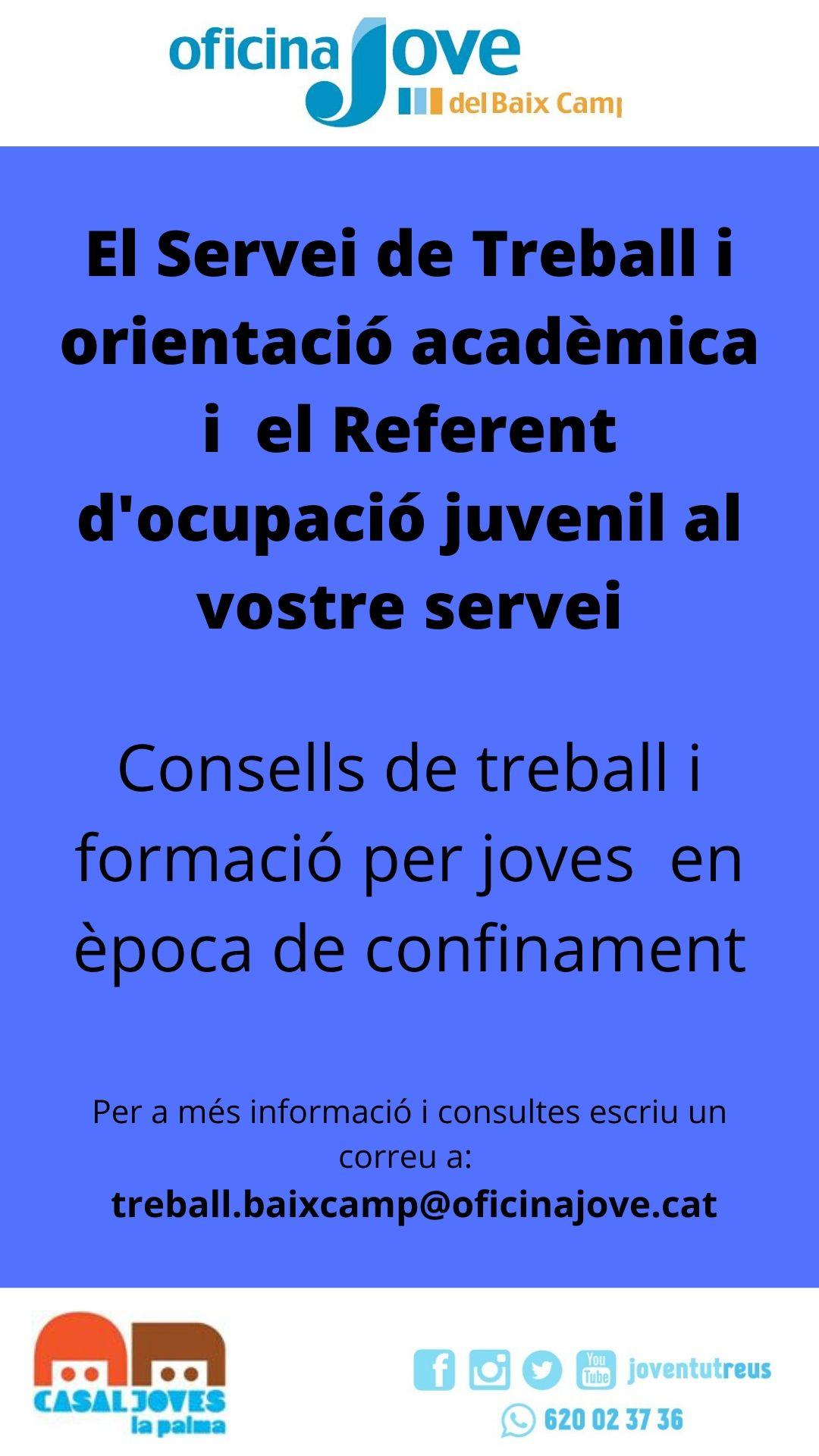 Consells de treball i formació per a joves en època de confinament 07/04/2020