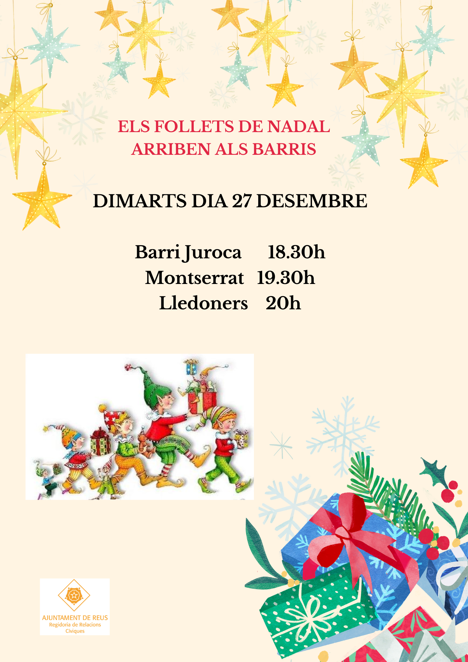 Els follets de Nadal arriben als barris