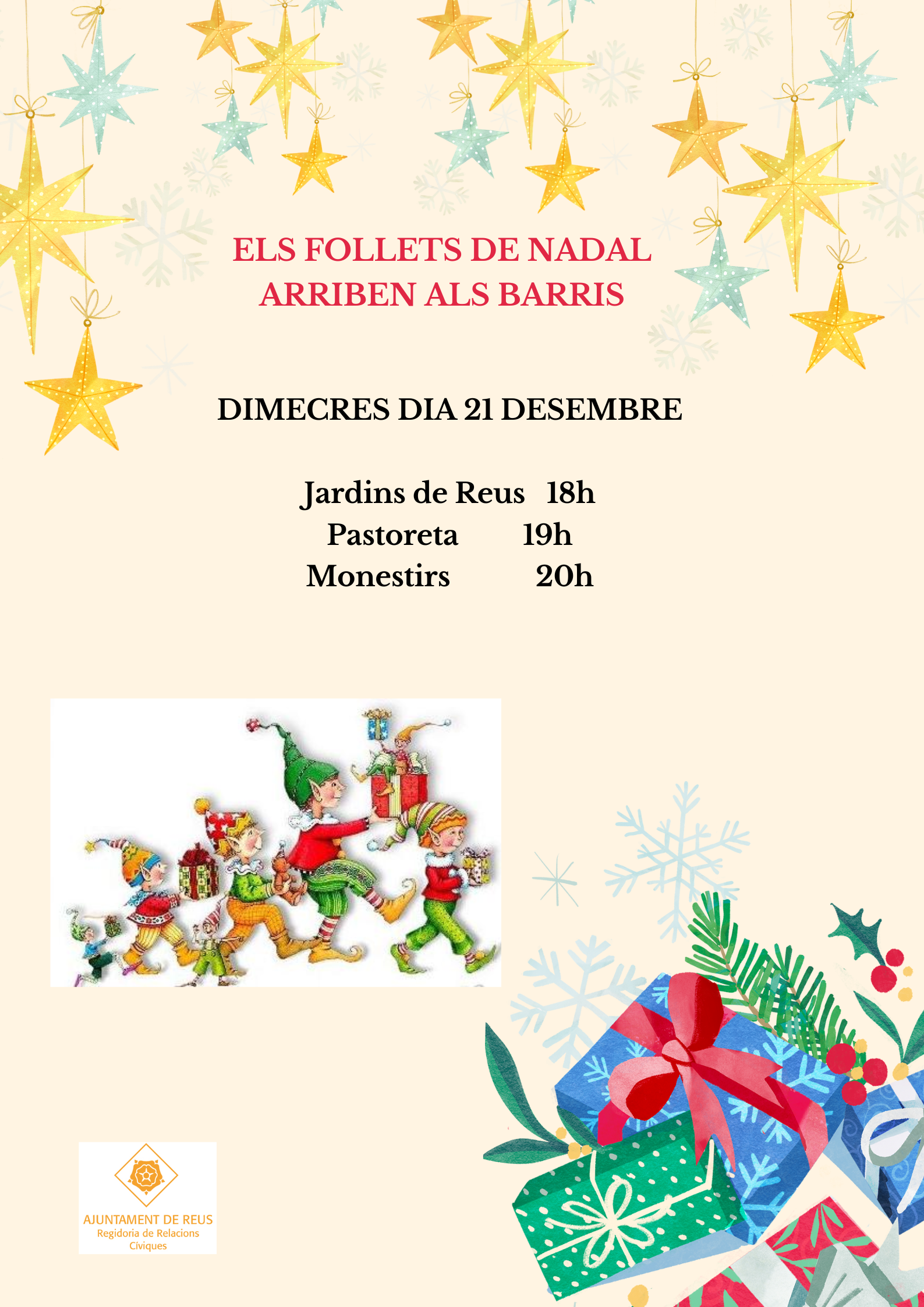 Els follets de Nadal arriben als barris