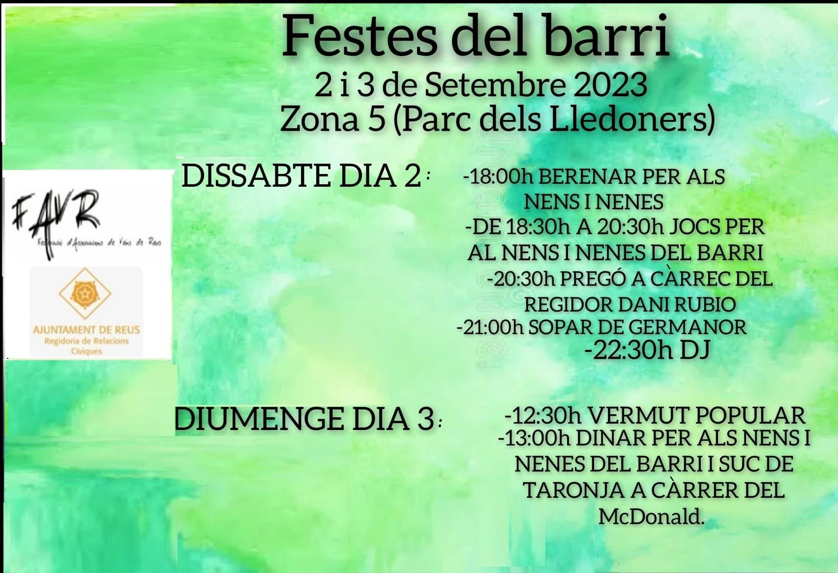 Festes del Barri Reus Zona 5