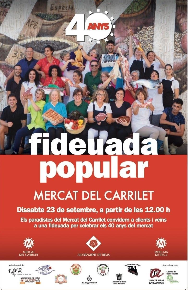 Fideuada popular al Mercat del Carrilet