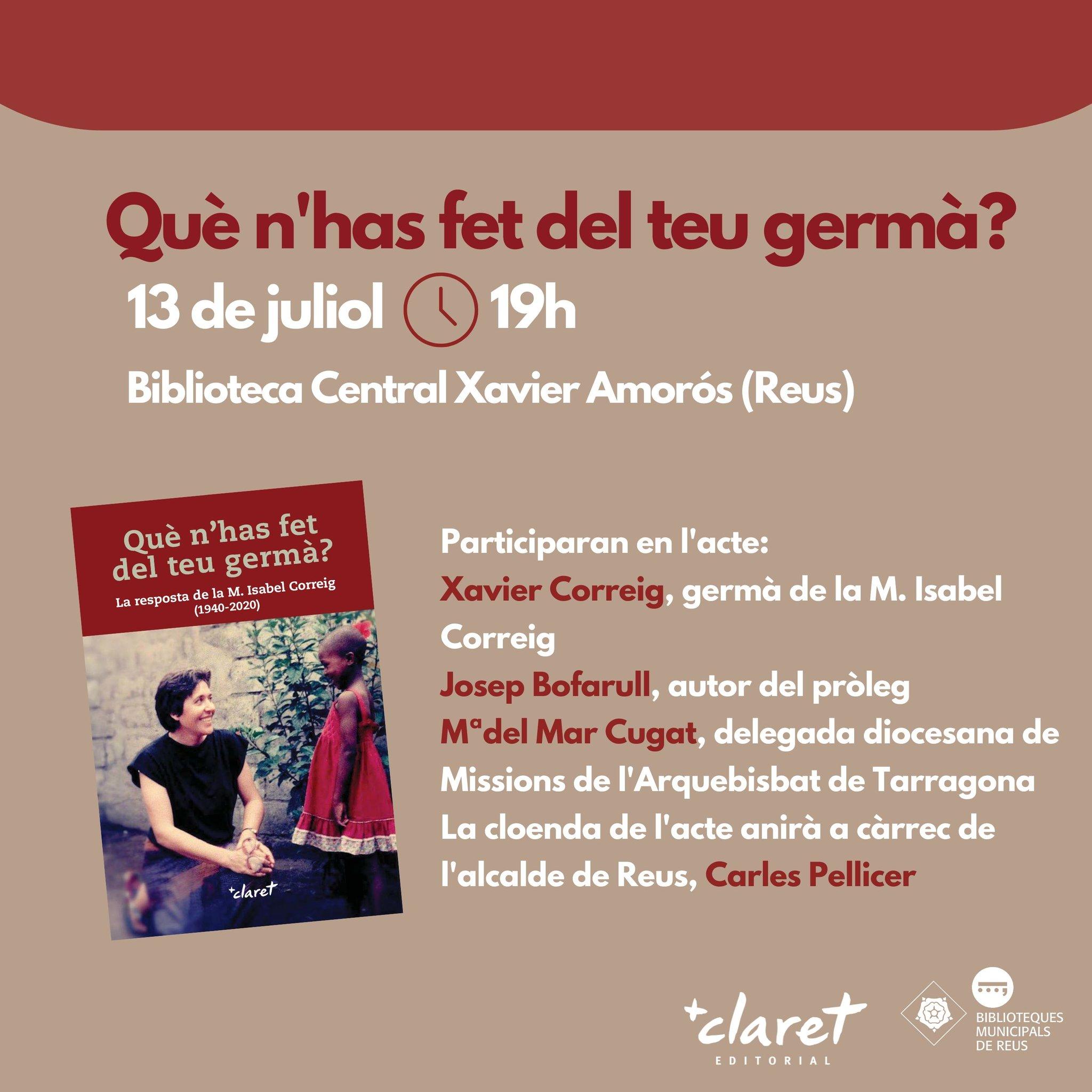 Presentació del llibre: Què n'has fet del teu germà?