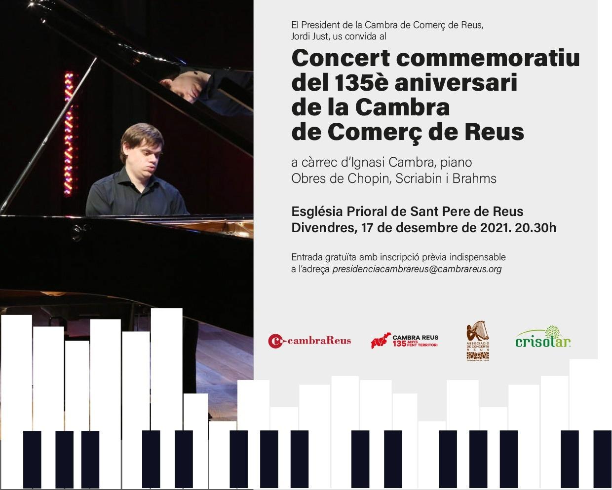 Concert commemoratiu del 135è aniversari de la Cambra de Comerç de Reus