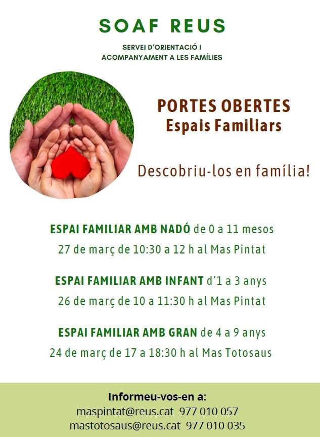 Jornada de portes obertes de l'«Espai familiar amb nadó», de 0 a 11 mesos