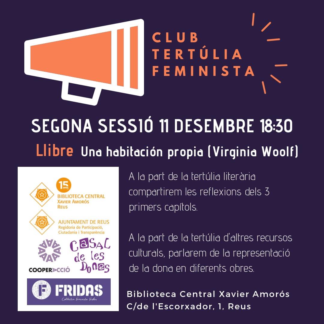 Club de lectura. Tertúlia de textos feministes