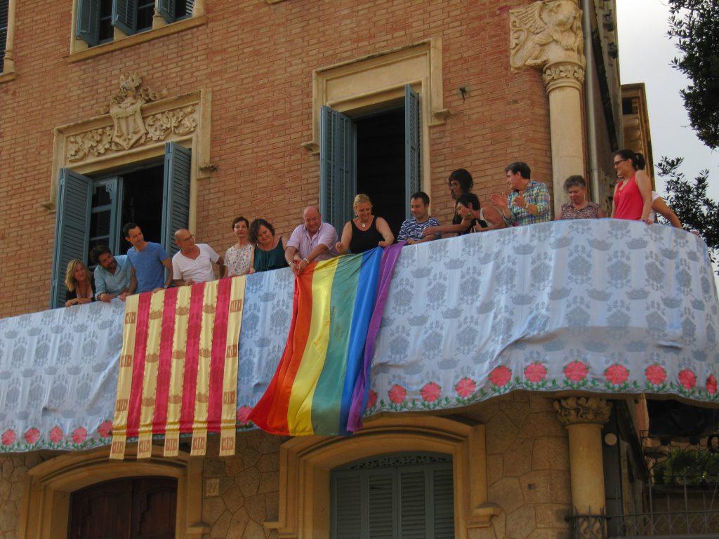 Penjada de la bandera de l’arc de Sant Martí 