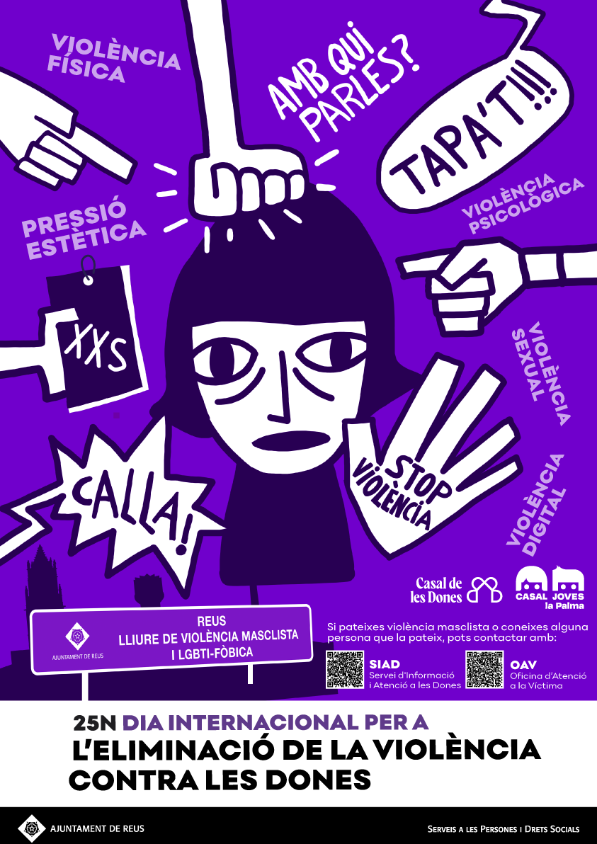 Dia Intenacional per a l'Eliminació de la Violència contra les Dones 25N