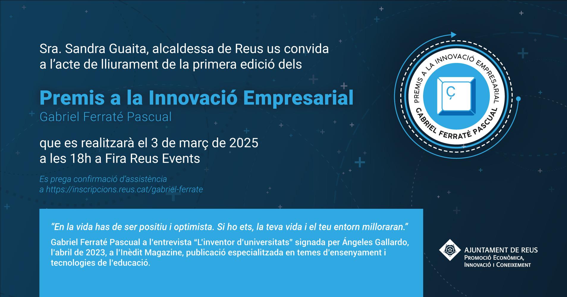 Premis a la Innovació Empresarial Gabriel Ferraté i Pascual 