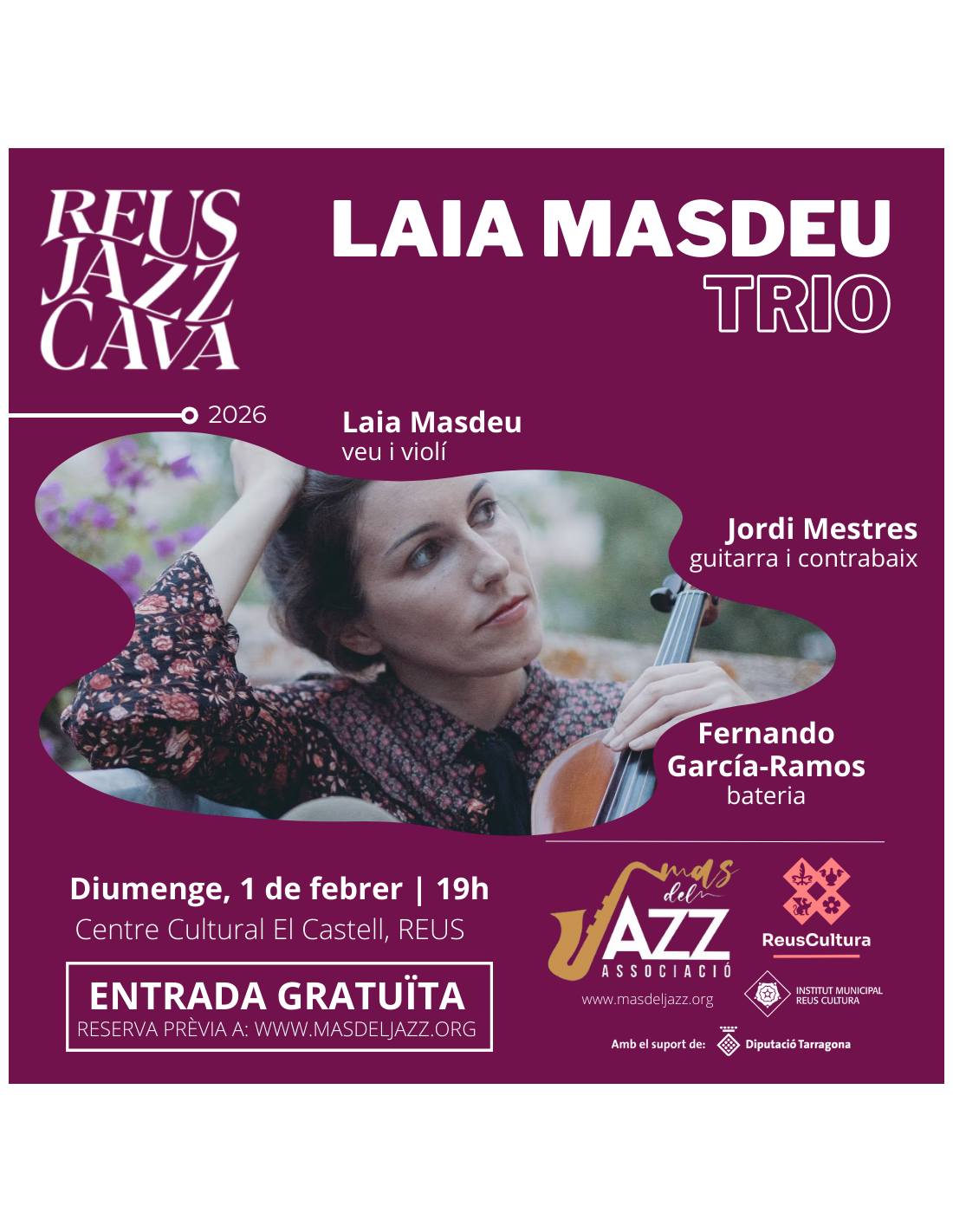 Reus Jazz Cava · Concert de Laia Masdeu TrioE