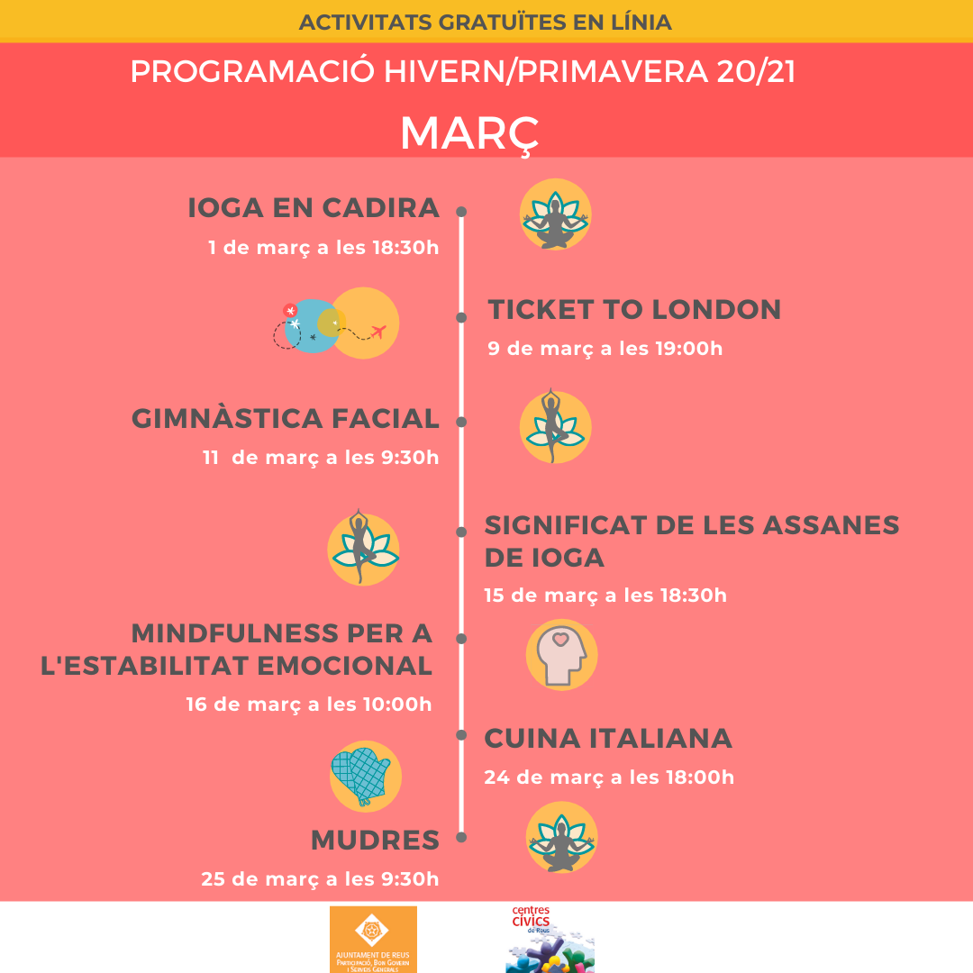 PROGRAMACIÓ MARÇ CENTRES CÍVICS